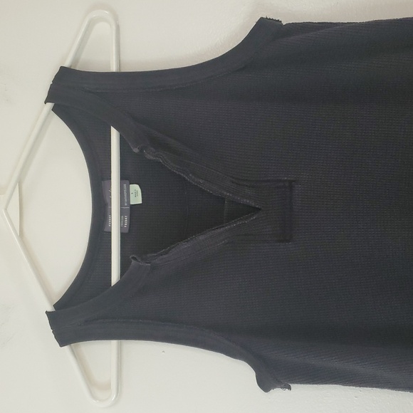 Anthropologie Saterday Sunday Henley Midi Dress Size Sm V-neck Tank Side Slits - Picture 5 of 13